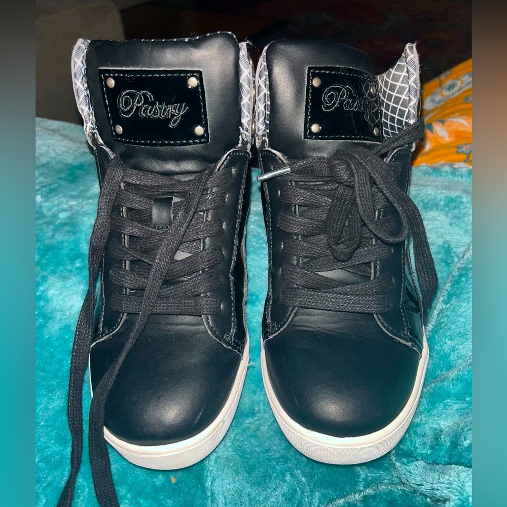 Pastry Pop Tart Grid Dance Sneakers, gently used.